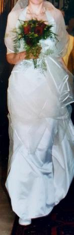 trouwjurk, Ophalen, Gedragen, Wit, Trouwjurk