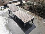 Chaise longue avec oreiller, Jardin & Terrasse, Réglable, Utilisé, Enlèvement ou Envoi, Aluminium