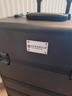 Nagelkoffer/kapperkoffer Veronica trolly, Ophalen, Wieltjes, Hard kunststof, Zo goed als nieuw