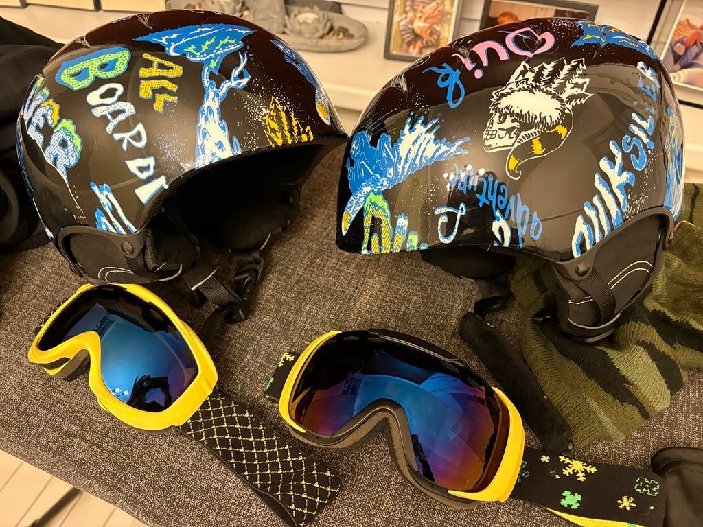 Skihelm kids, Enlèvement ou Envoi, Comme neuf, Lunettes