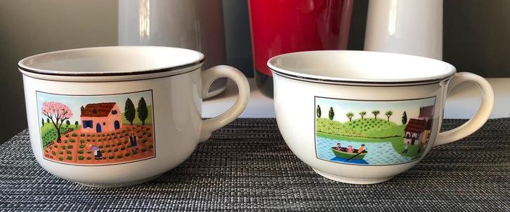 Villeroy & Boch Design Naif kopjes XL, Huis en Inrichting, Keuken | Servies, Zo goed als nieuw, Porselein, Ophalen of Verzenden