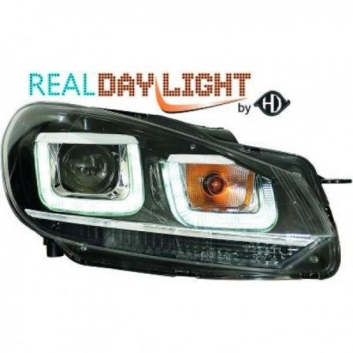 PHARES AVANT LOOK GOLF 7 AVEC U LED VW GOLF 6 (08-12), Auto diversen, Tuning en Styling, Ophalen of Verzenden