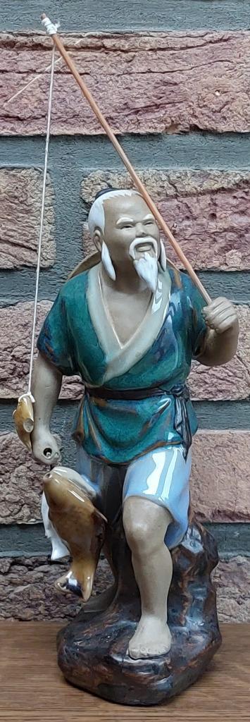 4 Keramieke Chinese Mudman-Mudman Figurines, Verzamelen, Beelden en Beeldjes, Zo goed als nieuw, Mens, Ophalen of Verzenden