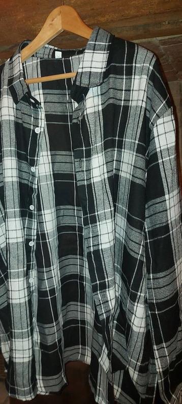 Geruit herenhemd licht flanel grote maat 4 xl.xxxxl, Kleding | Heren, Grote Maten, Ophalen of Verzenden, Nieuw
