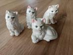 4 beeldjes katten, Verzamelen, Beelden en Beeldjes, Ophalen