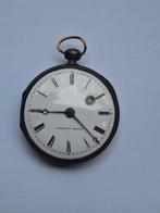 Antiek Frans zilveren zakhorloge met spillegang, Antiek en Kunst, Ophalen of Verzenden, Zilver