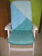 4 verstelbare tuinstoelen + kussens, Jardin & Terrasse, Chaises de jardin, Enlèvement, Utilisé, Plastique