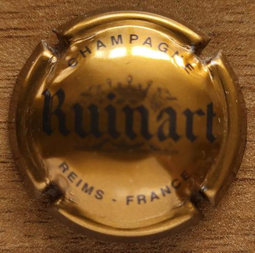 Capsule Champagne RUINART or & gris nr 48, Collections, Vins, Neuf, Champagne, France, Enlèvement ou Envoi