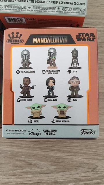 STAR WARS FUNKO MINI'S MANDALORIAN SET OF 8 beschikbaar voor biedingen