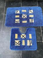 Badmat + WC-mat/toiletmat, merk Sealskin, set in prima staat, Ophalen of Verzenden, Gebruikt, Blauw, Badmat
