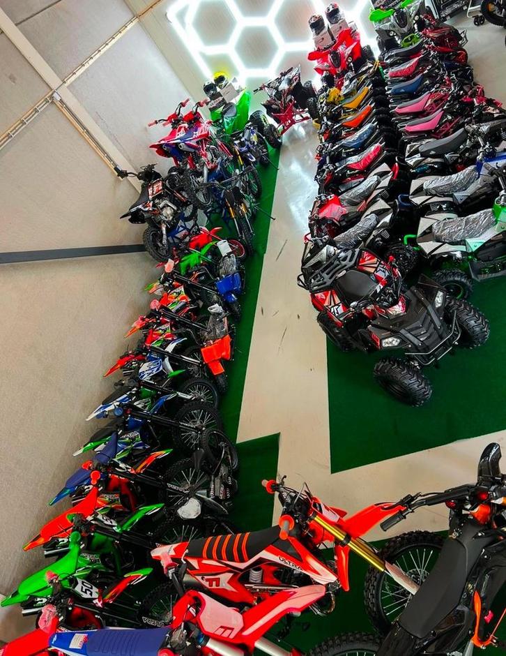 Nieuwe elektrische en benzine quads en crossmotors, Kinderen en Baby's, Speelgoed | Buiten | Accuvoertuigen, Nieuw, Ophalen