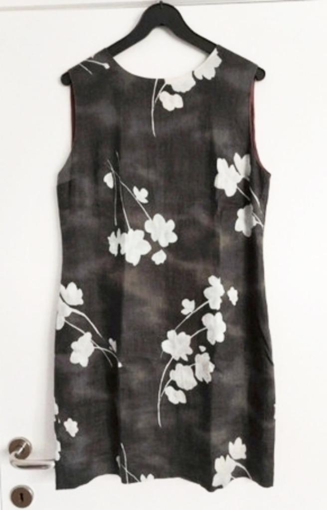 Jurk in linnen, gevoerd, maat 42, zomerjurk, mouwloos., Vêtements | Femmes, Robes, Porté, Taille 42/44 (L), Longueur genou, Enlèvement ou Envoi