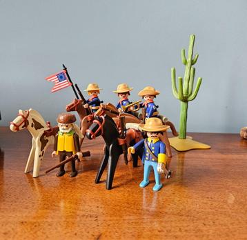 Playmobil soldaten cavalerie 3485 set western noorderlingen  disponible aux enchères