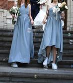 bruidsmeisjes jurk maat S-12j & S-14j, Blauw, Onder de knie, Zo goed als nieuw, Maat 36 (S)