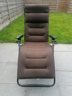 Chaise longue/chaise de relaxation brune, Comme neuf, Enlèvement ou Envoi