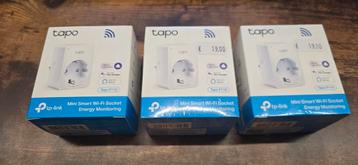 3x tapo smart wifi stopcontact met energiemeting beschikbaar voor biedingen