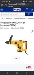 klopboormachine POWX 1190 Powerplus nieuw in verpakking, 600 watt of meer, Boor- en/of Breekhamer, Nieuw, Ophalen of Verzenden