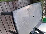Tuintafel met 4 stoelen, Tuin en Terras, Tuinsets en Loungesets, Ophalen, 4 zitplaatsen, Kunststof, Gebruikt