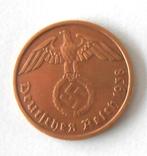 Duitse munteenheid - 2 Reichspfennig - letter A - 1938, Duitsland, Ophalen of Verzenden, Losse munt