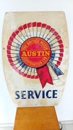 vintage aluminium reclamebord AUSTIN SERVICE, Verzamelen, Ophalen of Verzenden, Gebruikt, Reclamebord