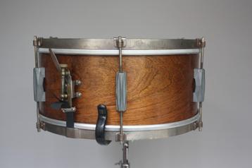 Vintage 1950s Gretsch Broadkaster Snare – Natural Maple beschikbaar voor biedingen