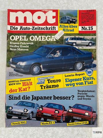 MOT Die Auto-Zeitschrift Juli 1986 #15 Opel Omega beschikbaar voor biedingen