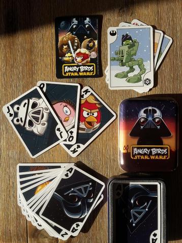 Nieuwe speelkaarten Angry Birds / Star Wars, metalen doosje beschikbaar voor biedingen