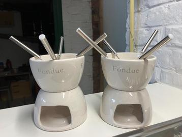 Set van 2 chocolade fondue  beschikbaar voor biedingen
