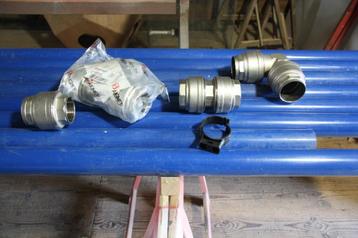 Aluminium persluchtleidingen van 63 mm met toebehoren Nieuw beschikbaar voor biedingen