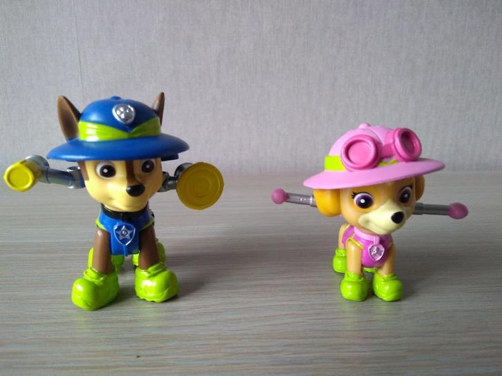 ☼ Paw Patrol jungle figuren, Kinderen en Baby's, Speelgoed | Actiefiguren, Zo goed als nieuw, Ophalen of Verzenden