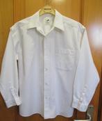 01-Jongens Overhemd -Wit- maat 140 -met Lange Mouw, Verzenden, ESA, Zo goed als nieuw, Shirt of Longsleeve