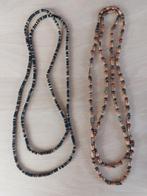 2 kettingen lang of kort te dragen, Handtassen en Accessoires, Kettingen, Ophalen, Nieuw, Beige