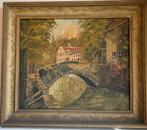 Olieverfschilderij gesigneerd “J. De Cock”, Antiek en Kunst, Kunst | Schilderijen | Klassiek, Ophalen of Verzenden