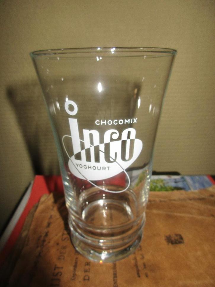 GLAS MELKERIJ INCO GENT, Verzamelen, Glas en Drinkglazen, Zo goed als nieuw, Overige typen, Ophalen of Verzenden