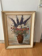 Groot schilderij bloemen, Ophalen