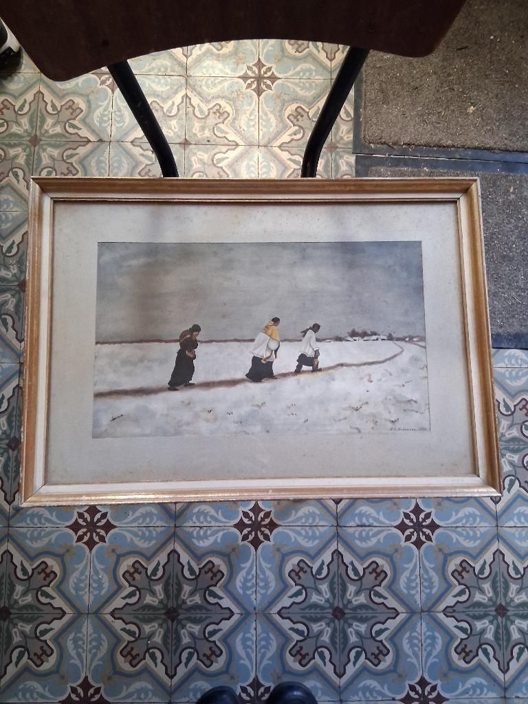 Schilderij P.Fl.Verhoeven 1956, Ophalen