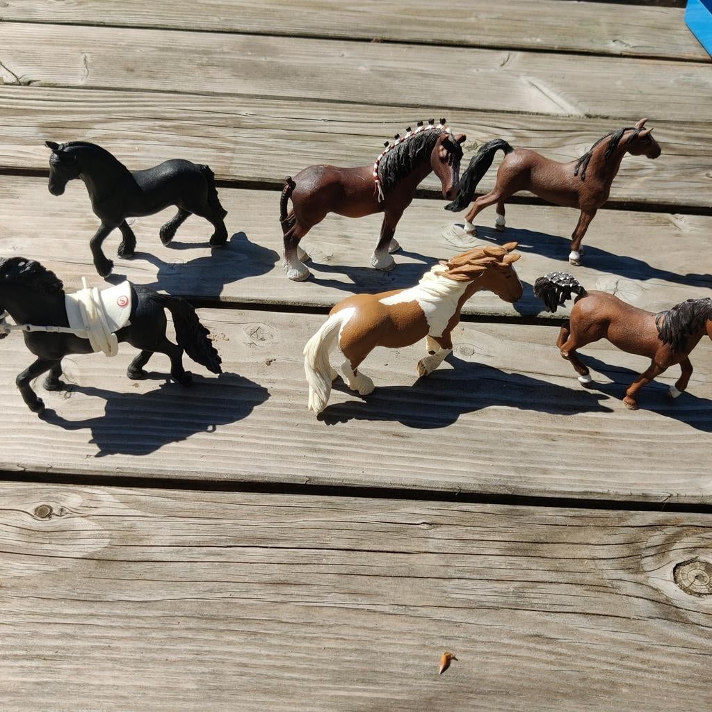 Schleich paarden 6 stuks, Ophalen