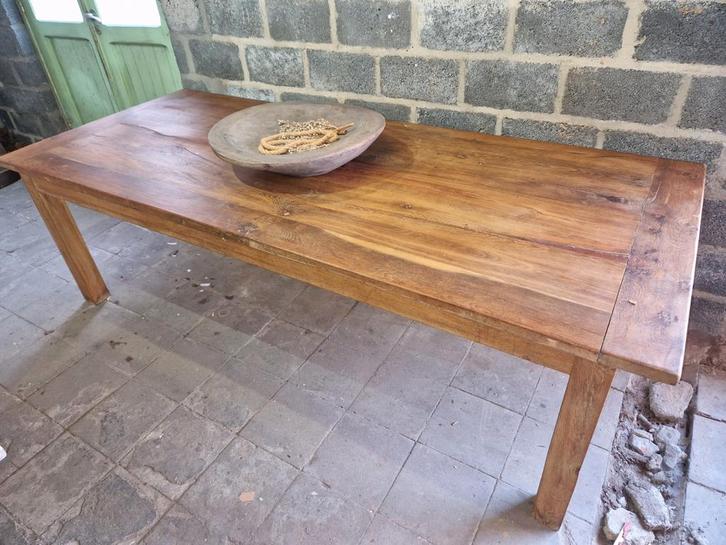 Grote boerentafel 265cm, Huis en Inrichting, Tafels | Eettafels, Ophalen
