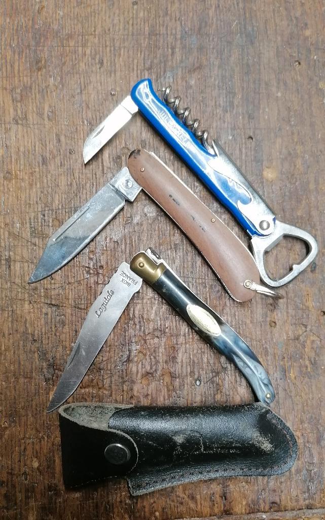 Couteaux coutelas de poche anciens pliants, Vacances, Campings