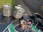 Grote Pannenset incl. Koper & Staub – €5, Ophalen, Gebruikt