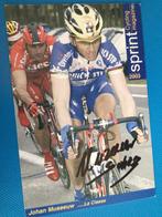 wielerkaart roubaix team quick step  johan museeuw signe, Envoi, Comme neuf