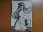 Postkaart Naakt - Milo Manara, Verzamelen, Ophalen of Verzenden, Ongelopen, Overige thema's