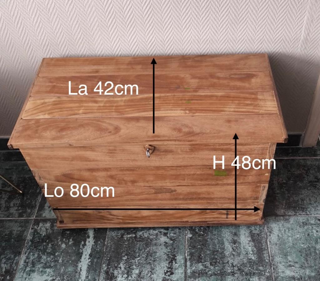 Coffre de rangement en bois, Maison & Meubles, Moins de 50 cm, 50 à 100 cm, Enlèvement, Utilisé