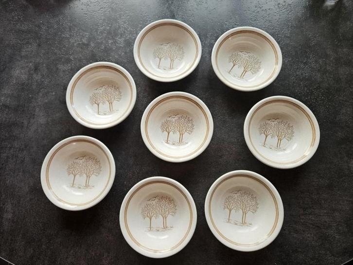 Lot 8 coupelles CHURCHILL England arbres vintage années 80, Antiquités & Art, Antiquités | Céramique & Poterie, Enlèvement ou Envoi