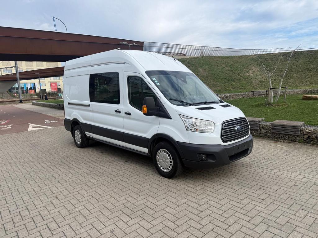 Ford Transit 2.2 TDCI L3H3 Airco Trekhaak Parkeersensoren, Autos, Camionnettes & Utilitaires, Euro 5, Achat, Boîte manuelle, Noir