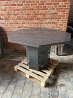 Granieten tafel, Tuin en Terras, Ophalen, Gebruikt