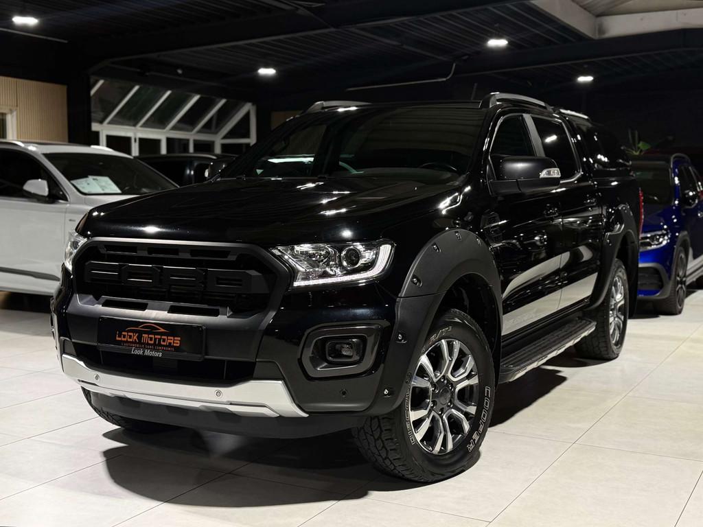 Ford Ranger 2.0 BiTURBO Wildtrak Bt-Auto 213cv DISTRO GPS FU, 4 deurs, Gebruikt, 4 cilinders, Zwart
