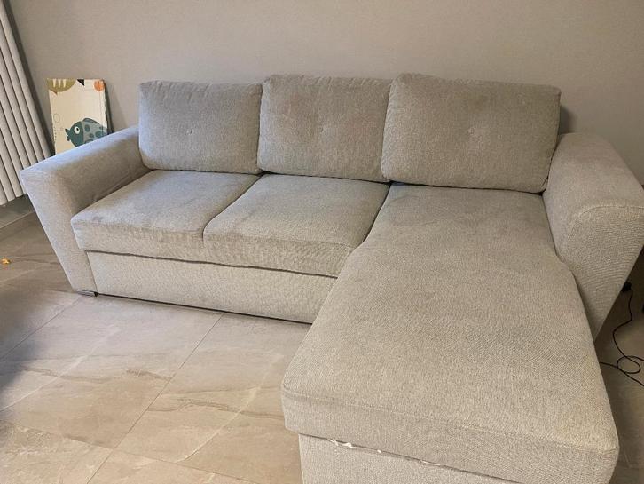 Disponible Canapé-lit à donner – 240 cm – grand/confortable, Maison & Meubles, Canapés | Salons, Utilisé, Banc d'angle, Quatre personnes ou plus