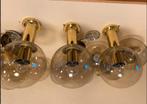 12 x vintage Glashütte Limburg plafondlamp 1969 stukprijs, Ophalen, Zo goed als nieuw, Glas, Space age