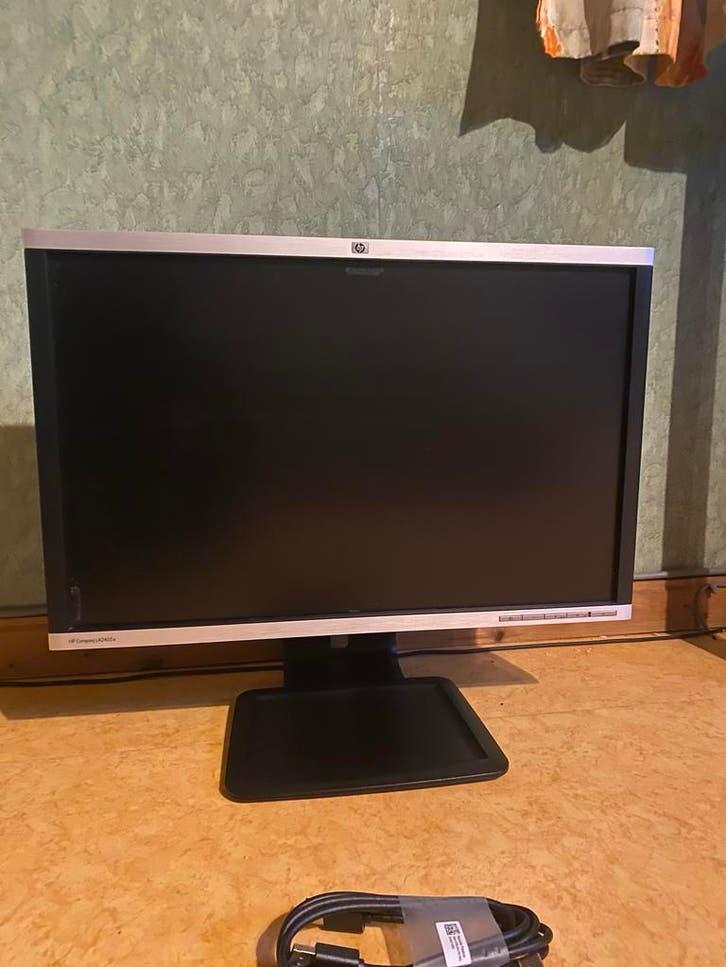 HP Compaq LA2405x - 24 inch Monitor - 1920x1200 (16:10), Audio, Tv en Foto, Televisiebeugels, Zo goed als nieuw, Ophalen